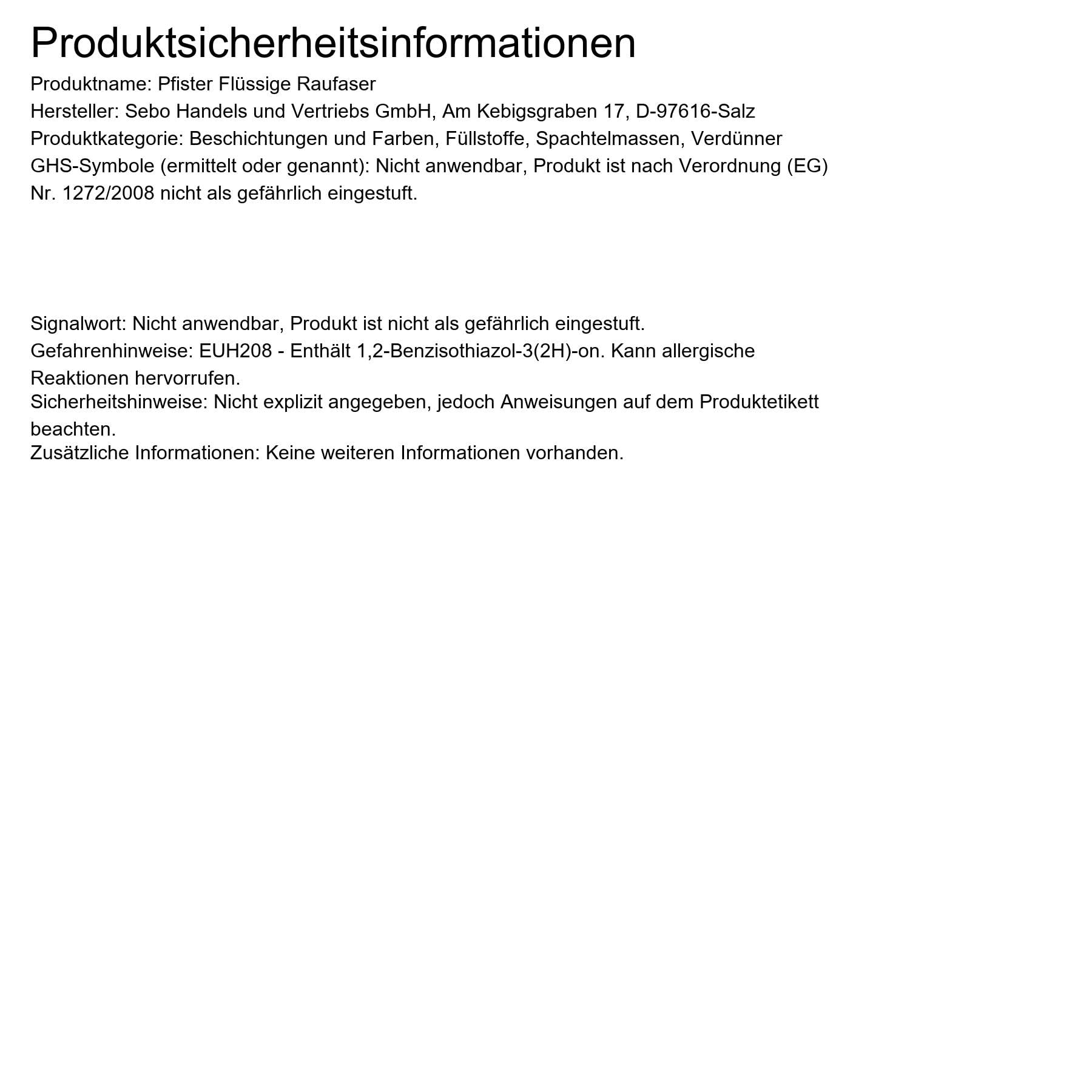 BAU DISCOUNT Flüssige Raufaser Pfister weiss 15kg