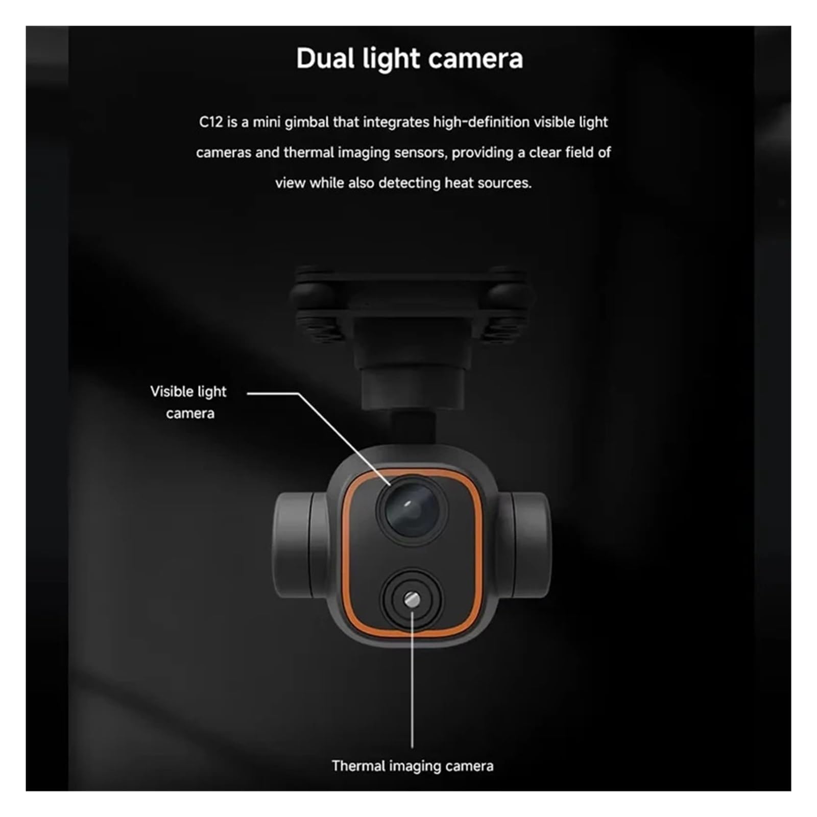 Multifunktionaler Gimbal, 1080P Full HD Weitwinkel Festobjektiv