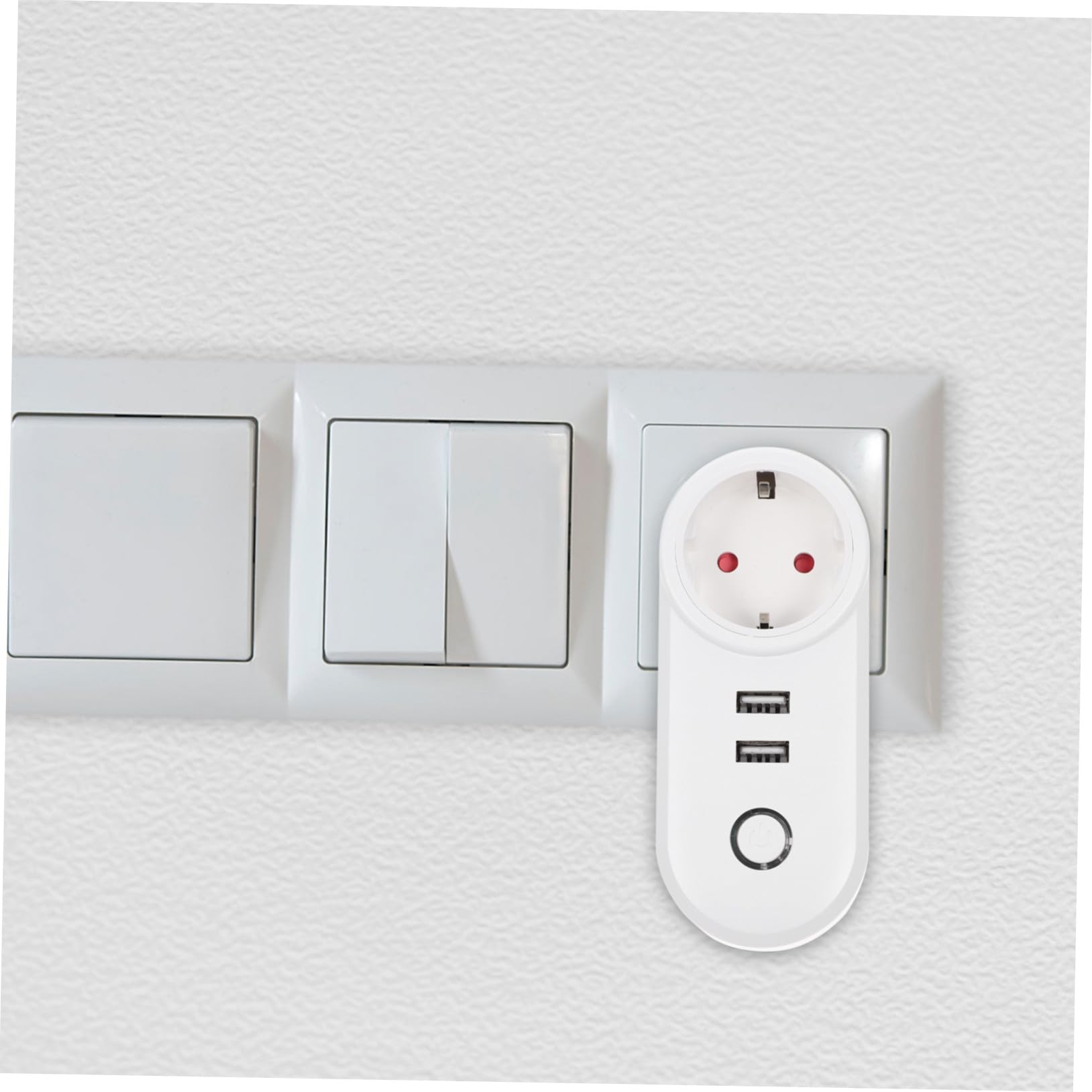 Enchufe Inteligente Wifi con Doble USB Alta Durabilidad Control Móvil Remoto para Hogar Compatible Diseño Estable y Práctico
