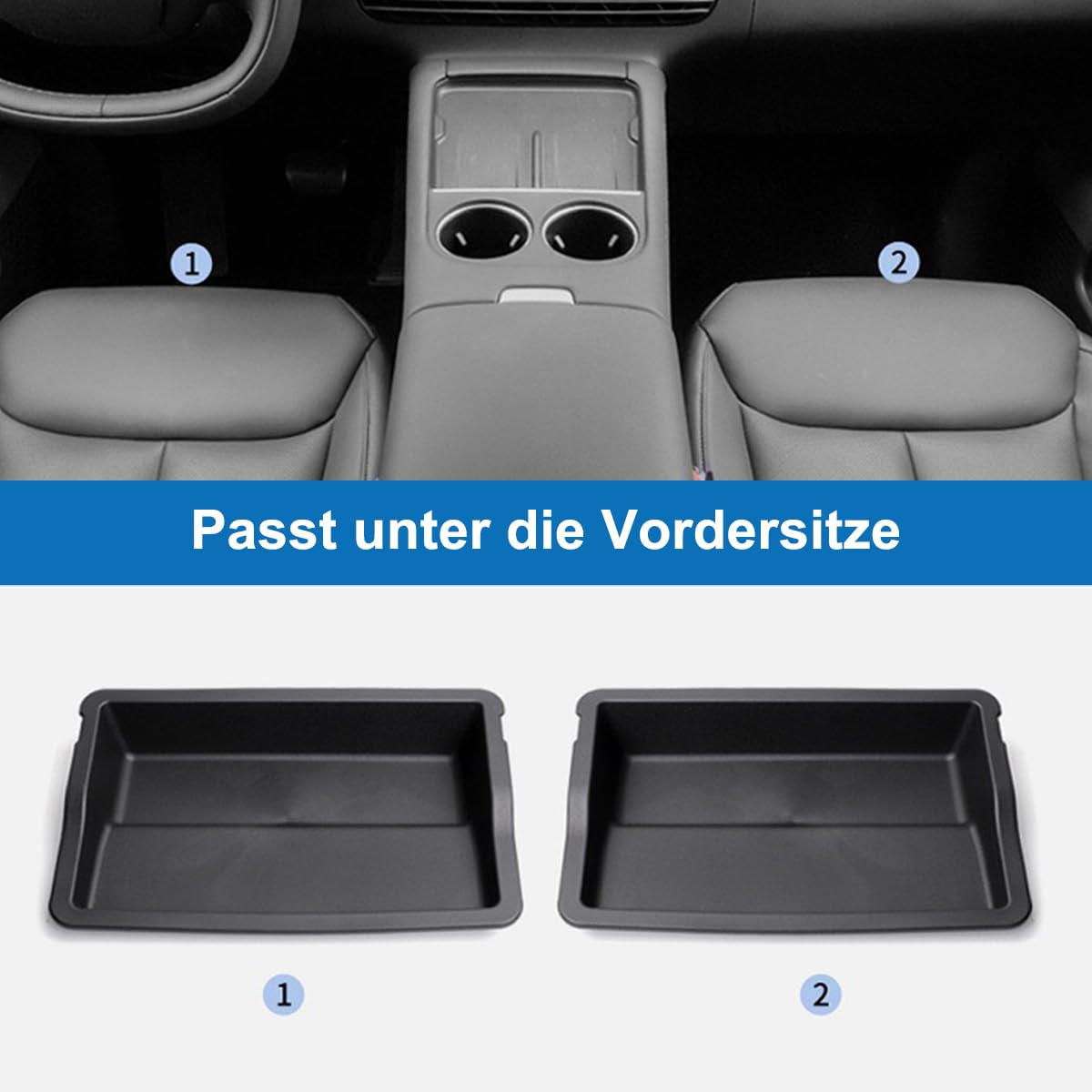 Unter Sitz Aufbewahrungsbox Kompatibel mit Xpeng G6 2023 2024 2025, für X Peng Organizer unter Vordersitzen