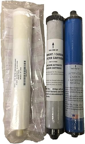 Microline - Juego de membranas TFC compatibles con S1227RS, 25 GPD Membrana de reemplazo de ósmosis inversa, TFC-25S RO, kit de filtro de agua de