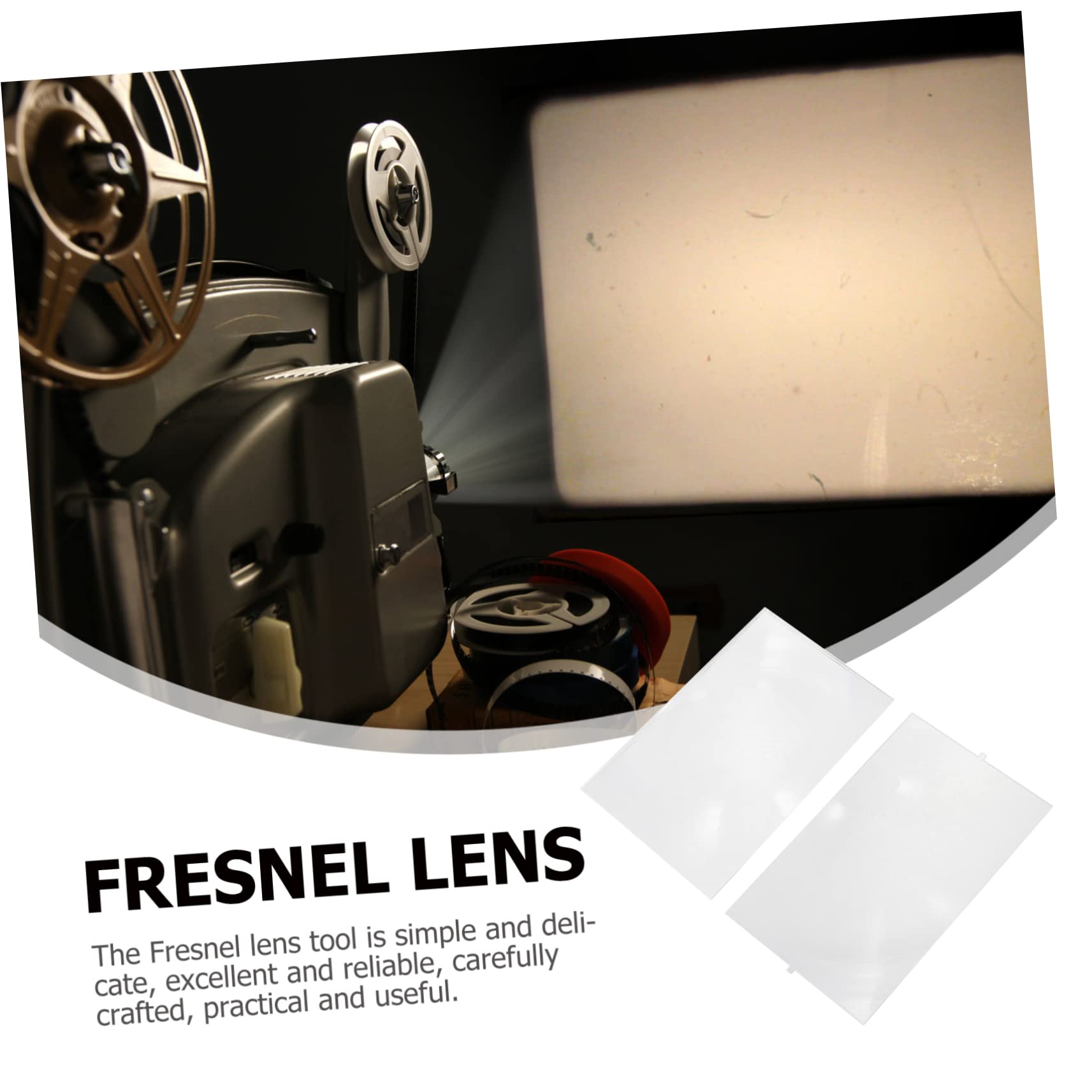 2 Piezas Lente De Fresnel Lente Fresnel De Alta Definición Practica Lente Fresnel Lente Fresnel Óptica Experimento Óptico Lente Fresnel Proyector Brillo Material Acrílico