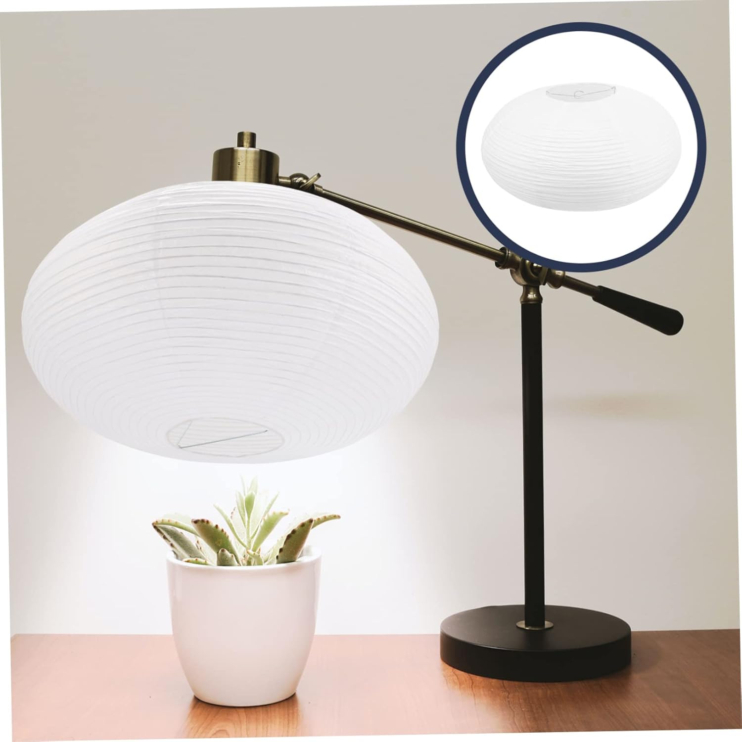 2pcs Mid Century Modern Decor Paper Lampshade for Living Room Portable Diy Pendant Lamp Shades Lamp Shade Cover