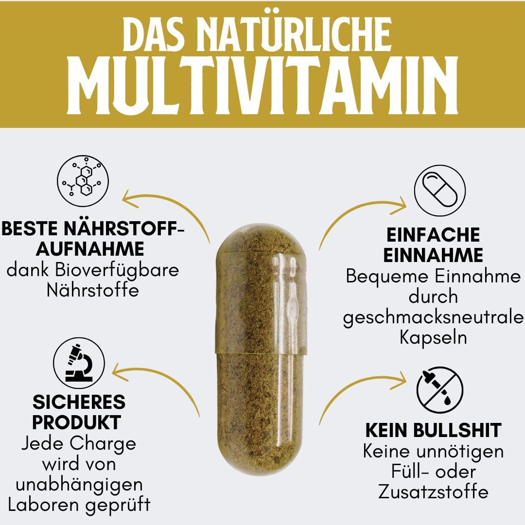 Bio Rinderleber Kapseln – 240 Stück von grasgefütterten Weiderindern aus Deutschland | Natürliches Multivitamin mit Folat, Eisen, Vitamin B12 & Kupfer | Hochwertiges Leber-Supplement I AUR Naturals