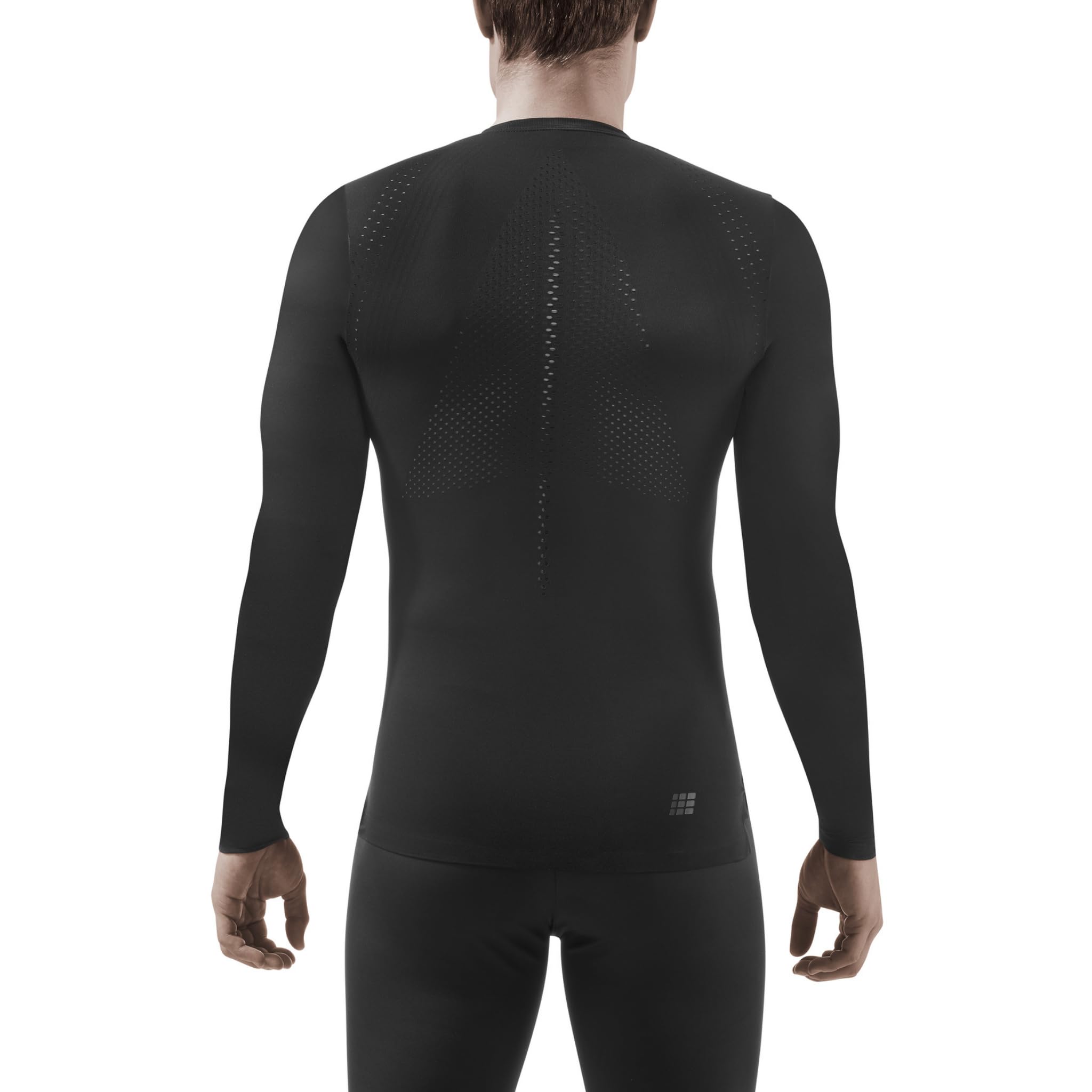 CEP – Run Ultralight Shirt Long Sleeve für Herren | Atmungsaktives Langarm Laufshirt mit perfektem Black | Größe XL