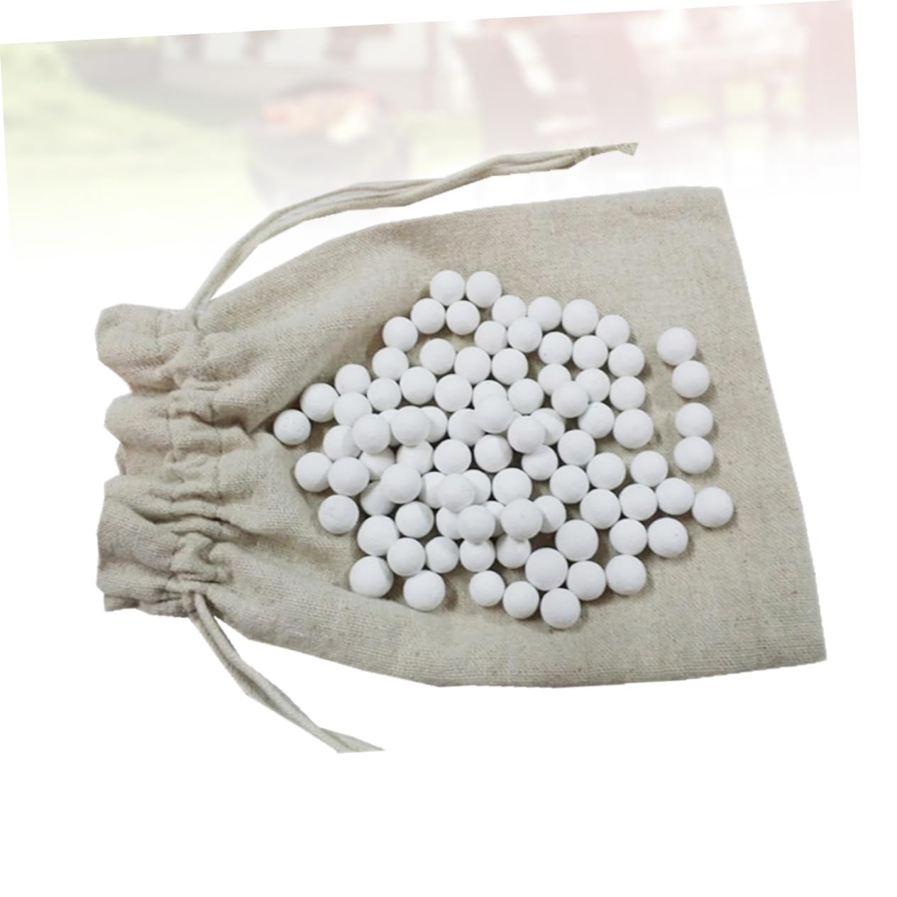 KICHOUSE 1Bag Heat Resistant Steam Stone for Baking Non Porous White Baking Stone with Cloth Bag for Professional and Personal Use Tart and Baking