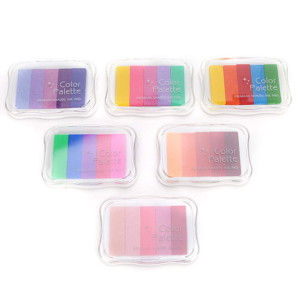 Almohadillas De Tinta Para Sellos Artesanales, Almohadillas De Tinta Lavables De Color DIY, Almohadilla Para Sello De Impresión A Mano No Tóxica Para Sellos De Goma, Papel, álbumes De Recortes, Tela D