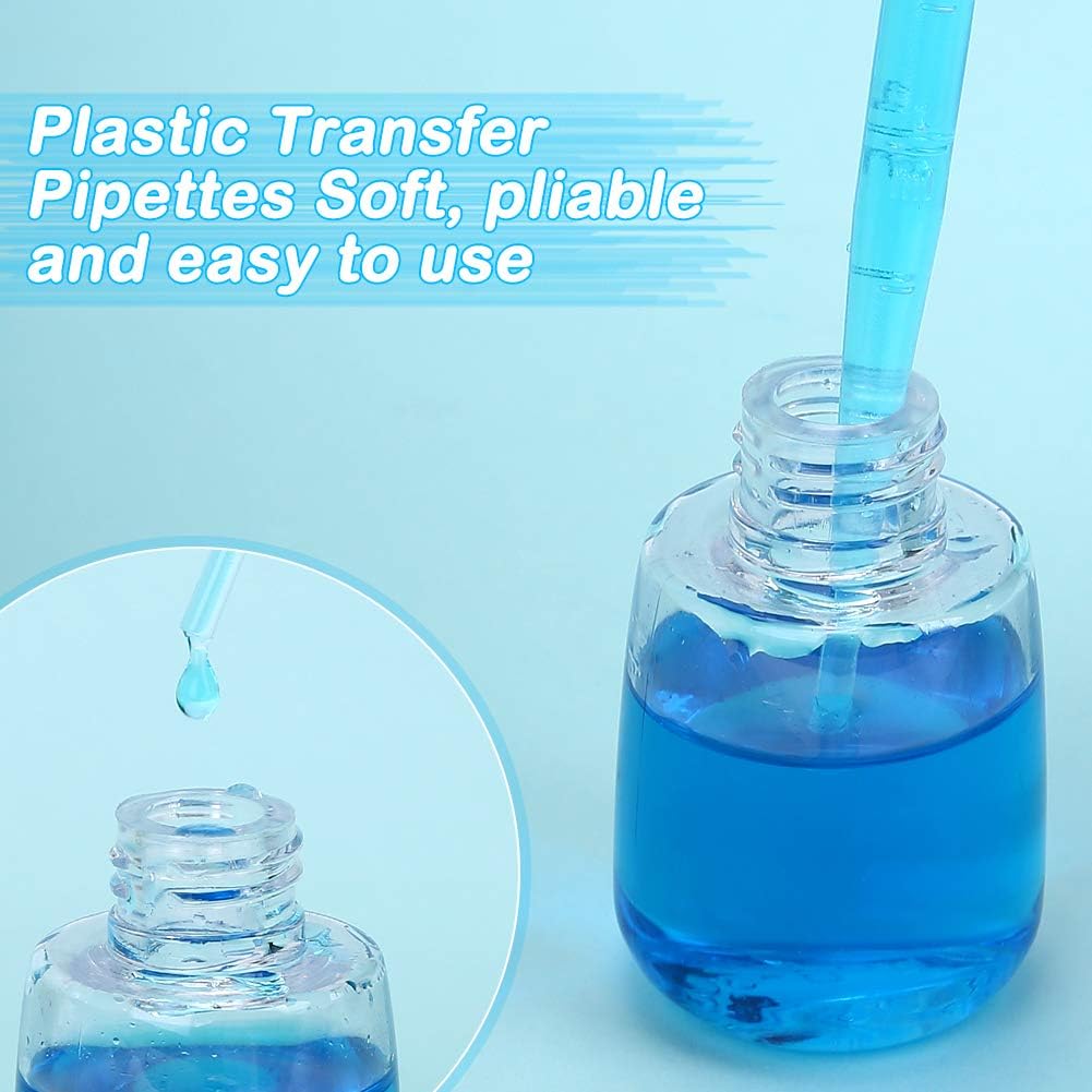 100 pipet, 3 ml, jednorazowe pipety z tworzywa sztucznego, ze skalą, do eksperymentów laboratoryjnych, do eksperymentów w klasie, perfumy, olejki eteryczne