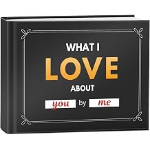 What I Love Book Fill-in-the-Blank Book Love Journal Notebook for Men, Women, Boyfriend, Girlfriend, Husband, Wife, Him, Her- Couples Gifts for Birthday, Anniversary, Valentines Day
