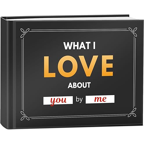 What I Love Book Fill-in-the-Blank Book Love Journal Notebook for