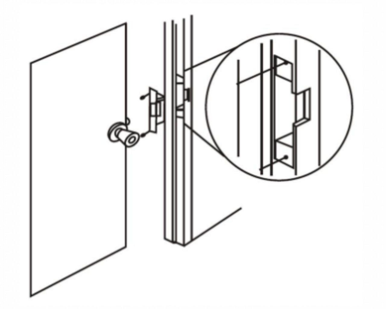 Electric Door Strike Lock Kit Wireless Door Buzzer Access System