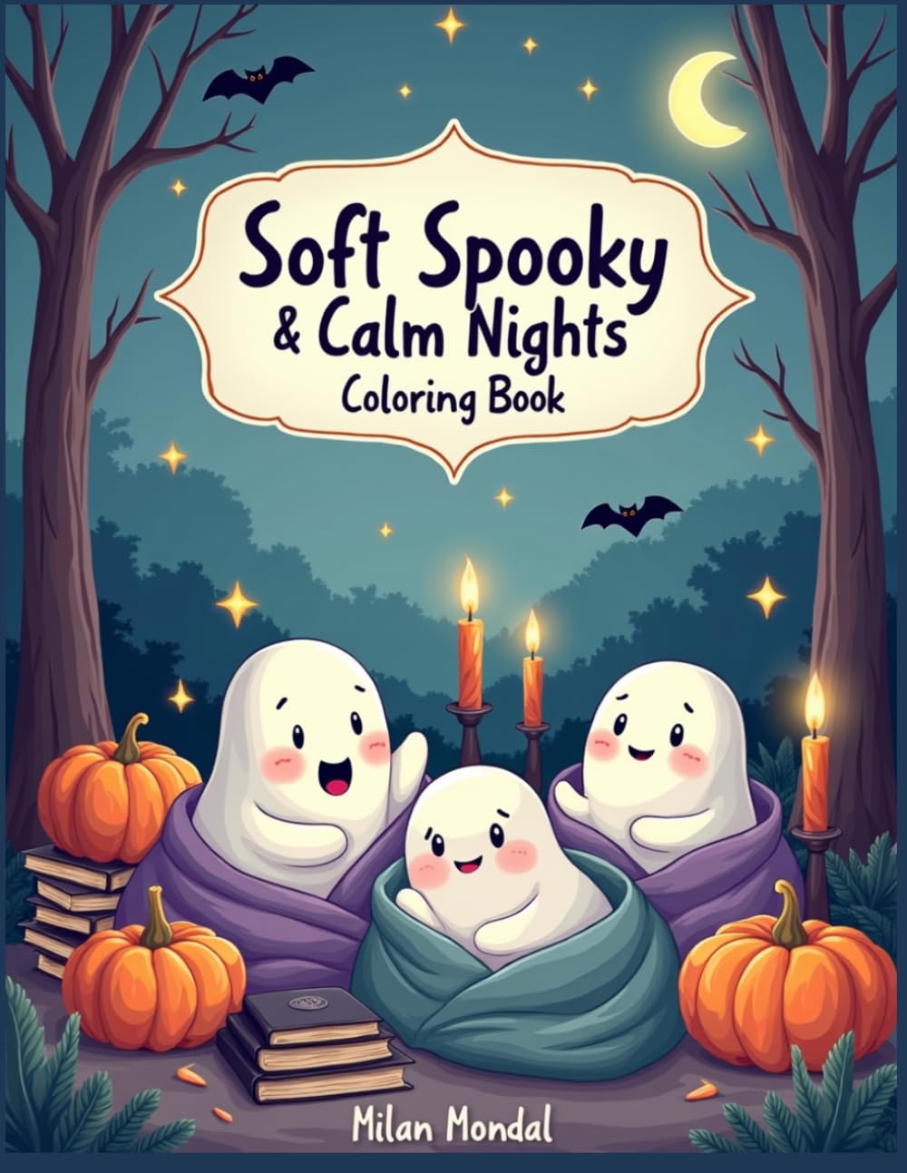 Soft Spooky & Calm Nights Coloring Book