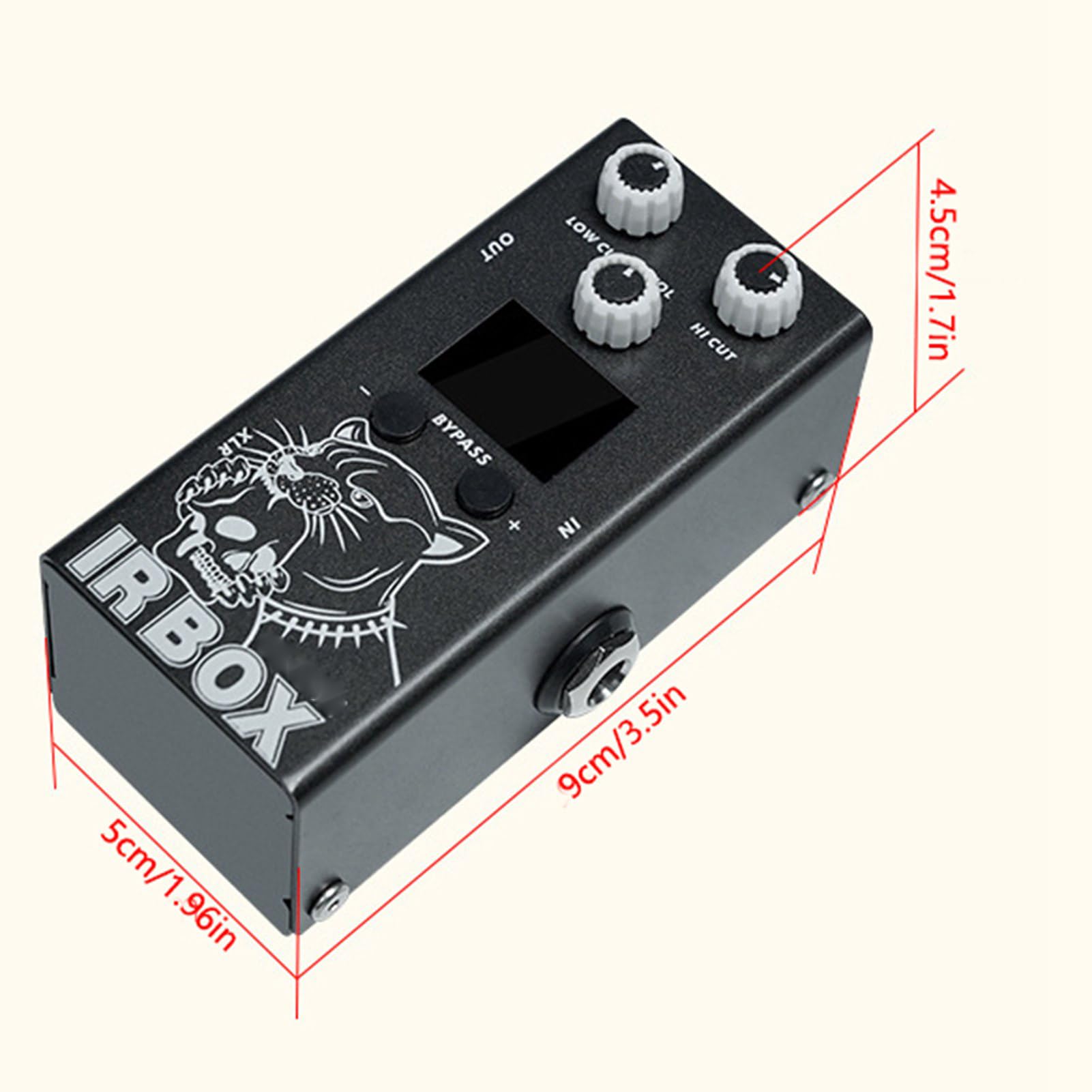 Pedał gitarowy Efekty gitarowe Procesor efektów gitarowych Pedał gitary elektrycznej i basowej 9-tonowy wybór tonów Sprzętowy bypass True Bypass Wejście/Wyjście 6,35 mm do gitary