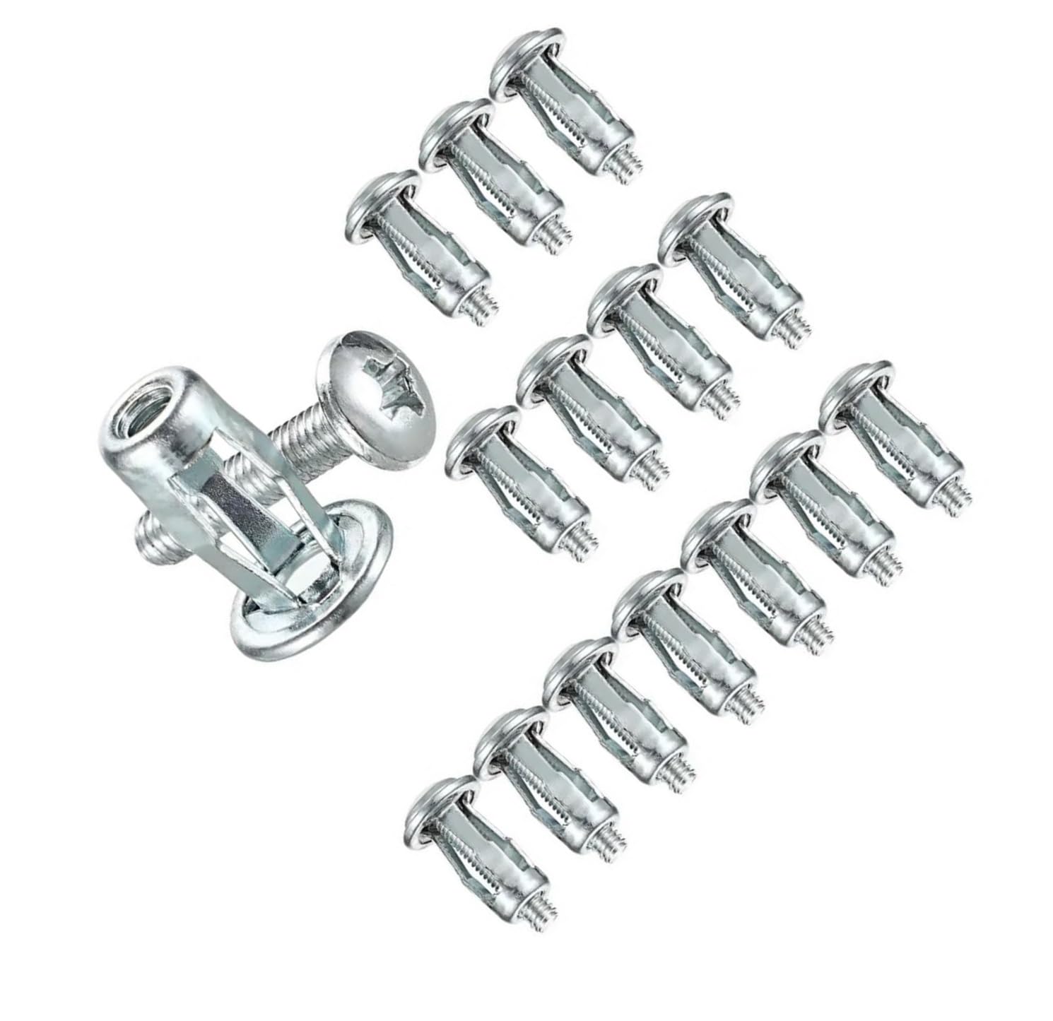 Nakrętki śrubowe płatkowe – kotwy rozprężne ze stali węglowej ocynkowanej(50pcs-m5)
