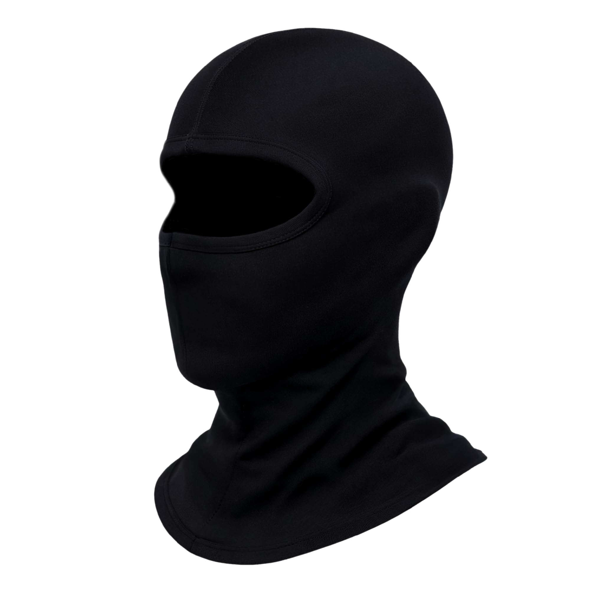 Cagoule ROAD-STAR en Coton Noir - Taille Unique avec Œil Unique