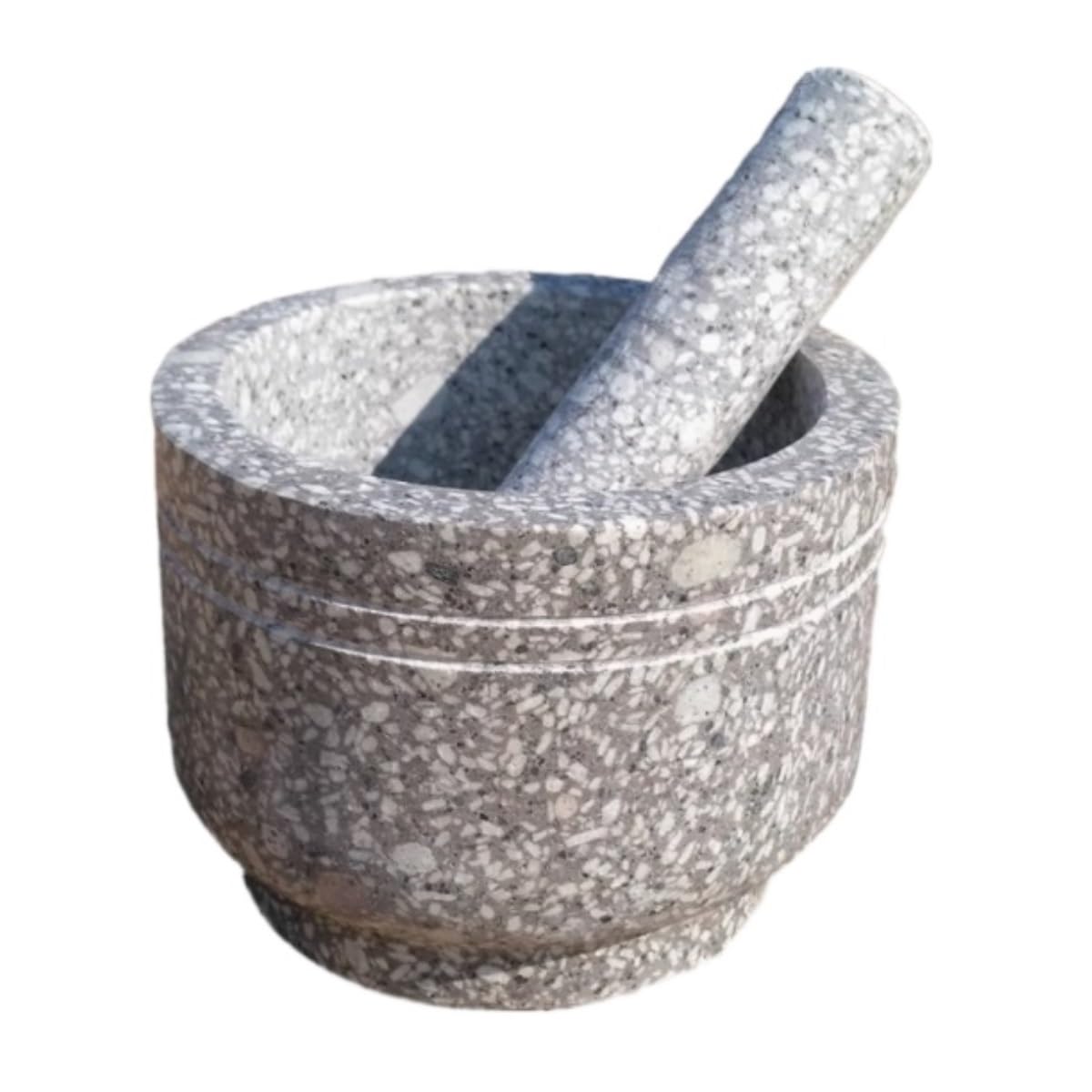 Mortero para Machacar Y Triturar Juego De Mortero De Piedra, Machacador De Ajo, Tarro De Molienda, Machacador De Ajo, Trituradora