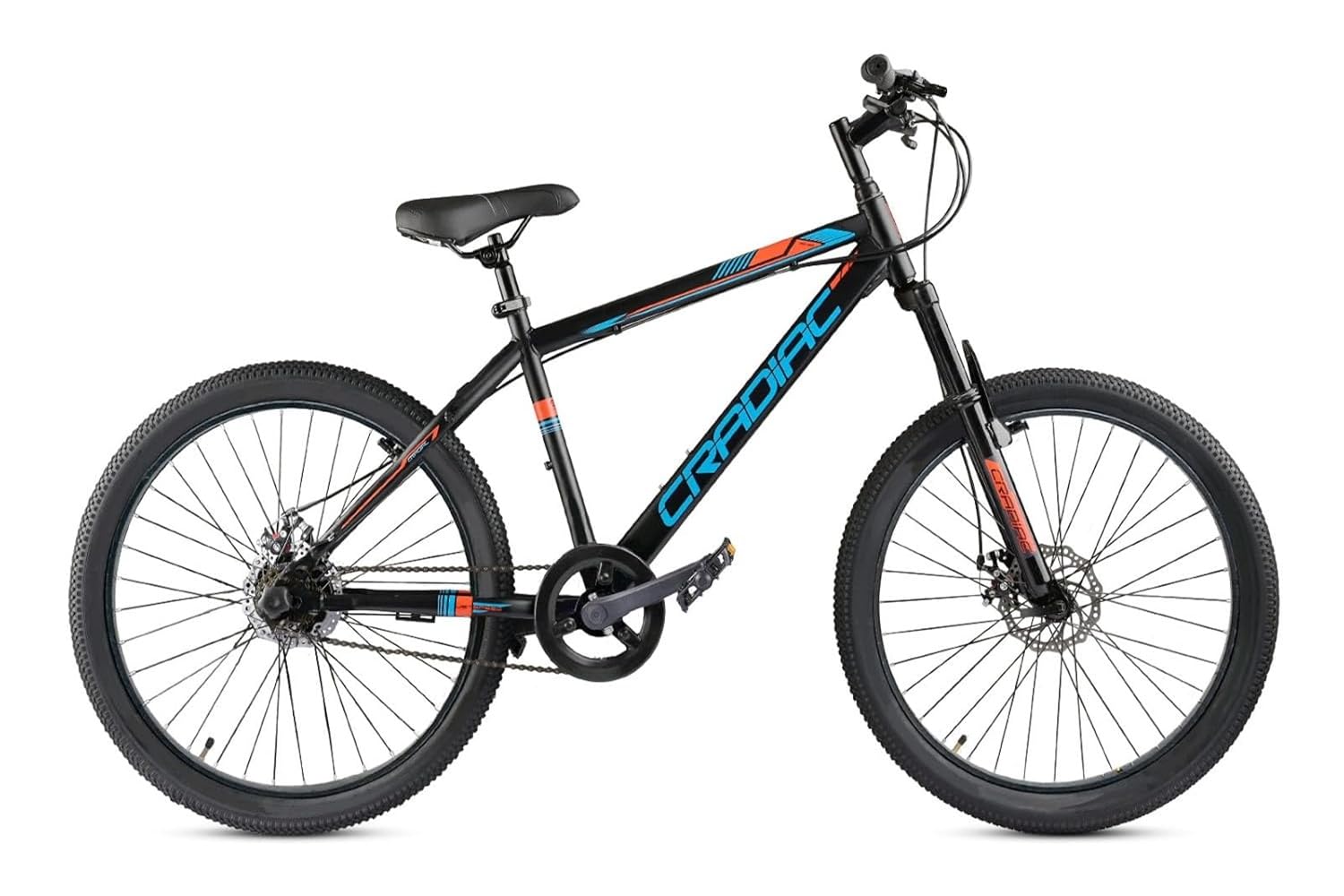 Cradiac Globetrotter Single Speed MTB, 26 Inch High Performance Mountain Cycle for Men with Front Suspension & Dual disc Brakes | Ideal for 12+ Years, Unisex, Frame Size - 18.5 Inch-picture-19