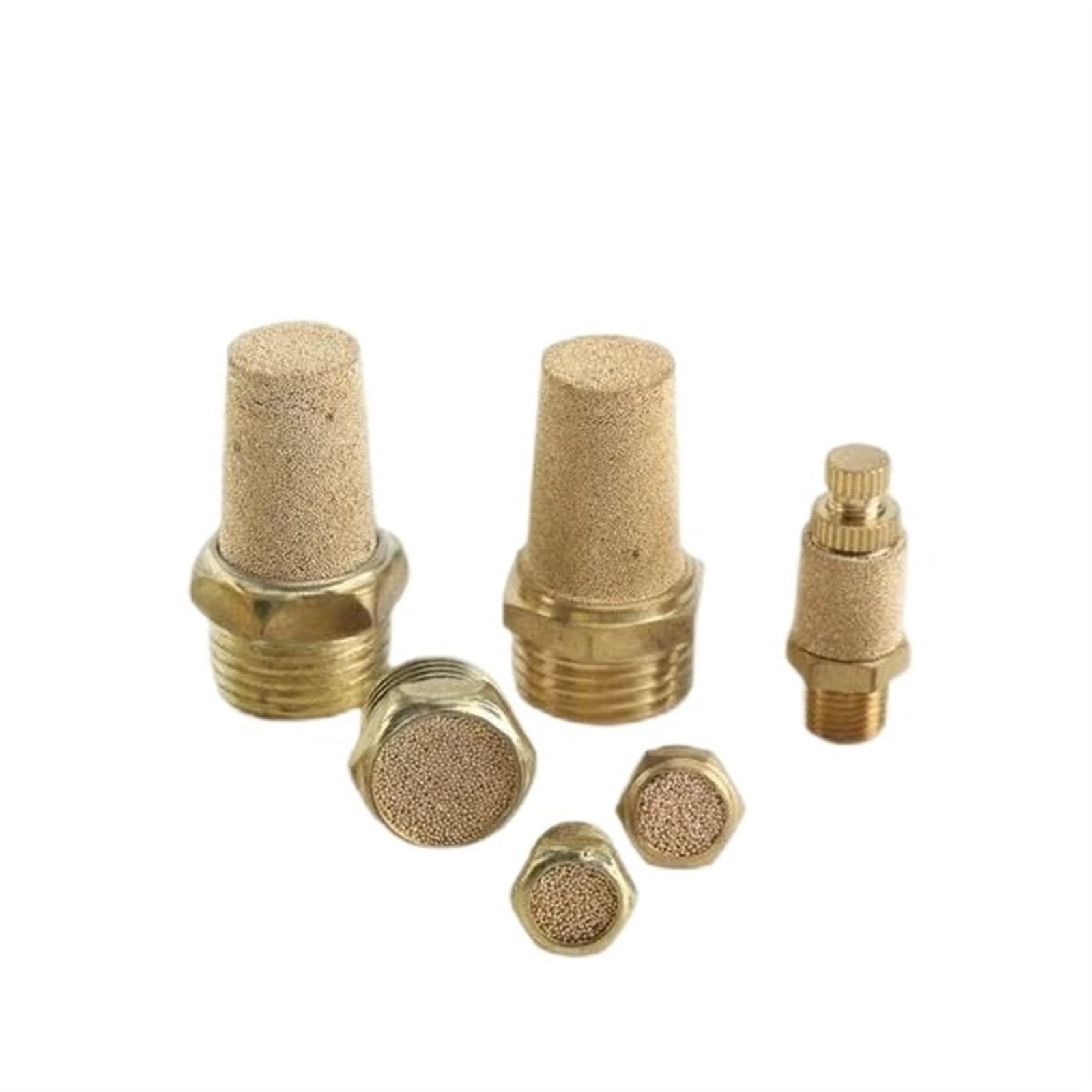 Pneumatic brass exhaust pagoda silencers BSL M5 1/8 