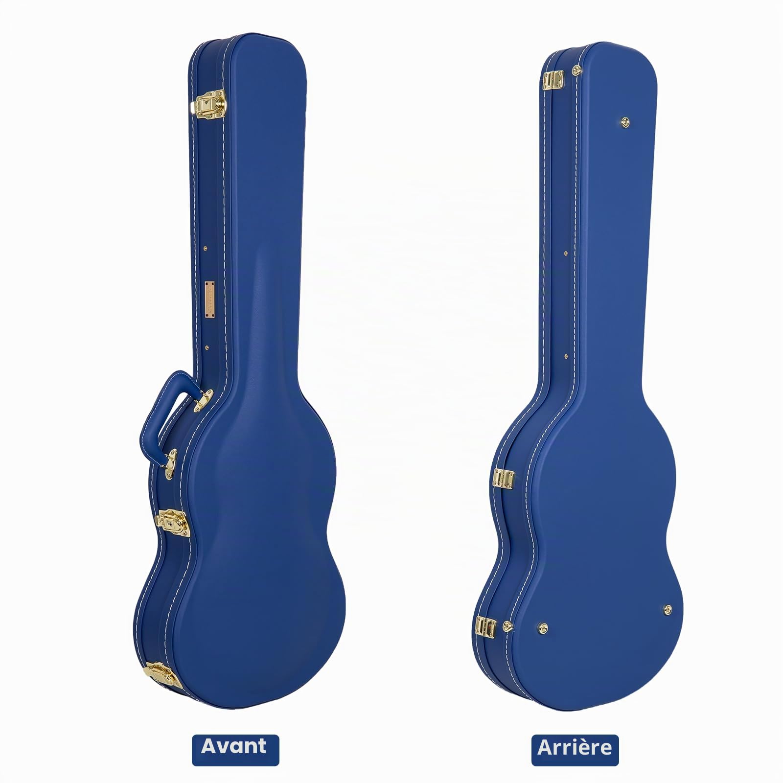 Crossrock Designer Series CRW520SGVB Mallette en Bois pour Guitare électrique Gibson SG avec verrou de sécurité, Pieds en métal, Espace de Rangement Bleu Vif, Bleu Vif, SG, SG