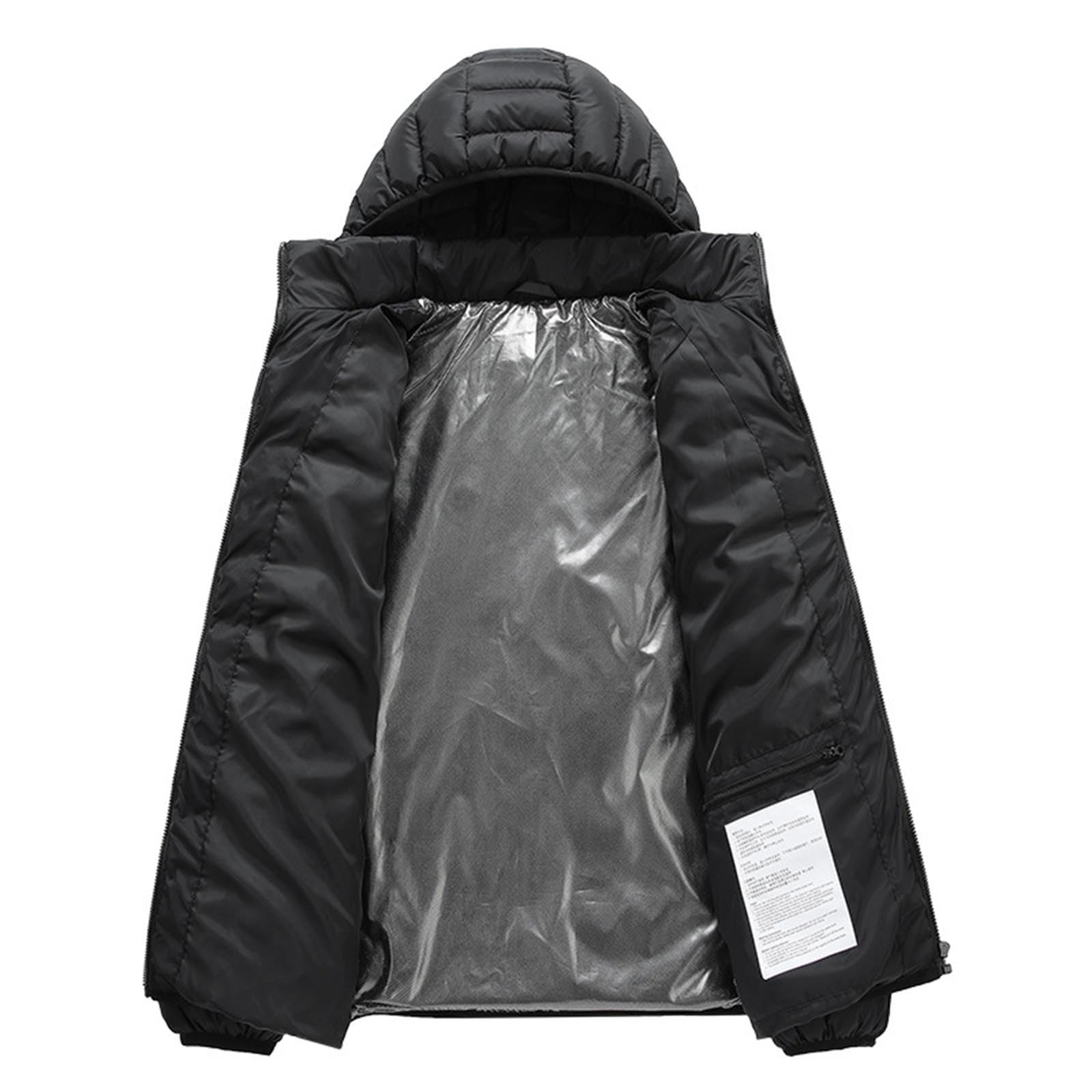 Veste Chauffante Homme Femme Manteau Chauffant à Capuche Manches Longues Hiver Chaud Chargement USB Chauffe-Body éLectrique Vestes Chauffantes avec Plusieurs Modes de Chauffage et Zones Ski Plein Air