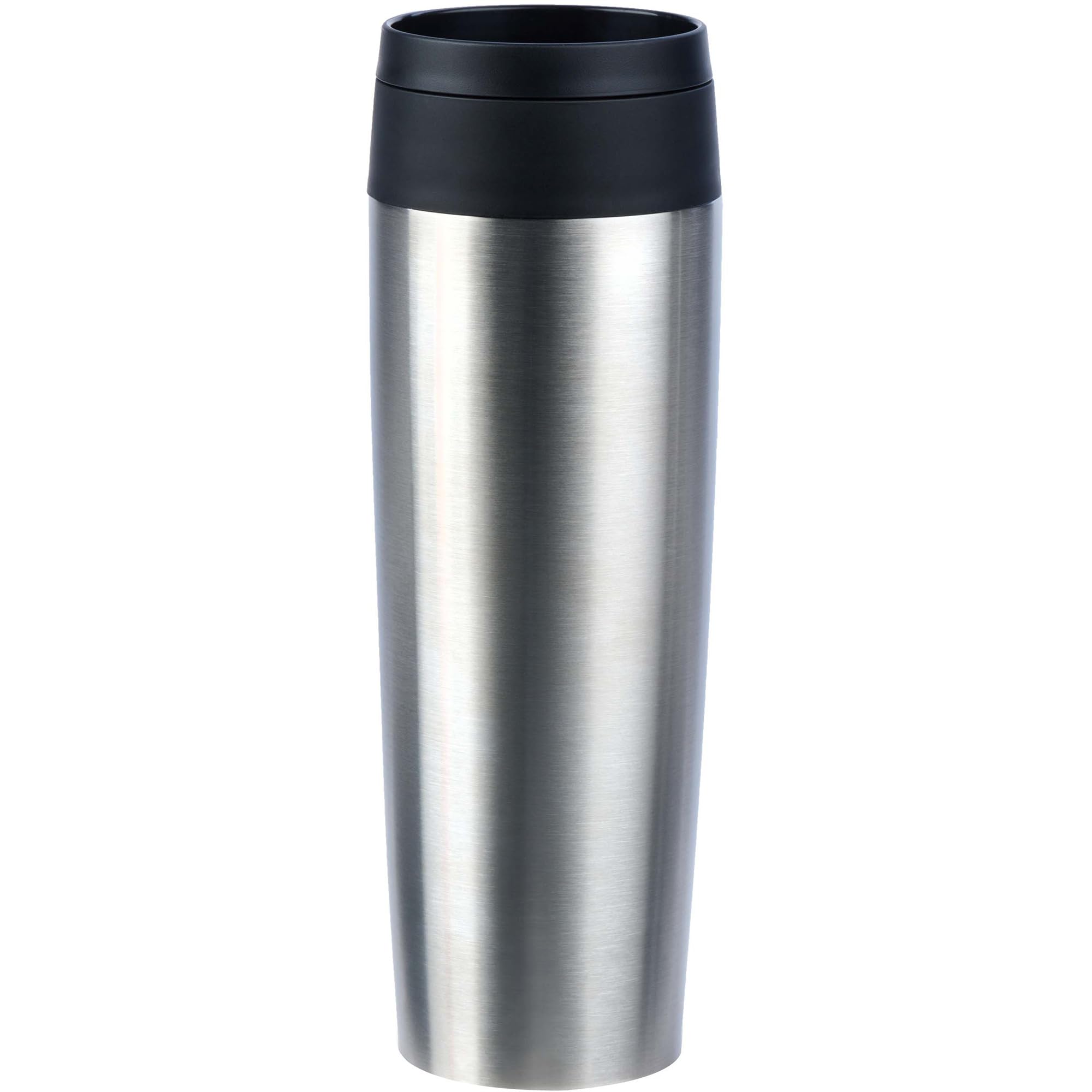 N20219 Travel Mug Classic Insulated Mug 0.5 Litres Comfort Screw Cap Stainless Steel 6 Hours Hot and 12 Hours Cold 100% Leak-Proof Dishwasher Safe 360° Drinking Opening Stainless Steel