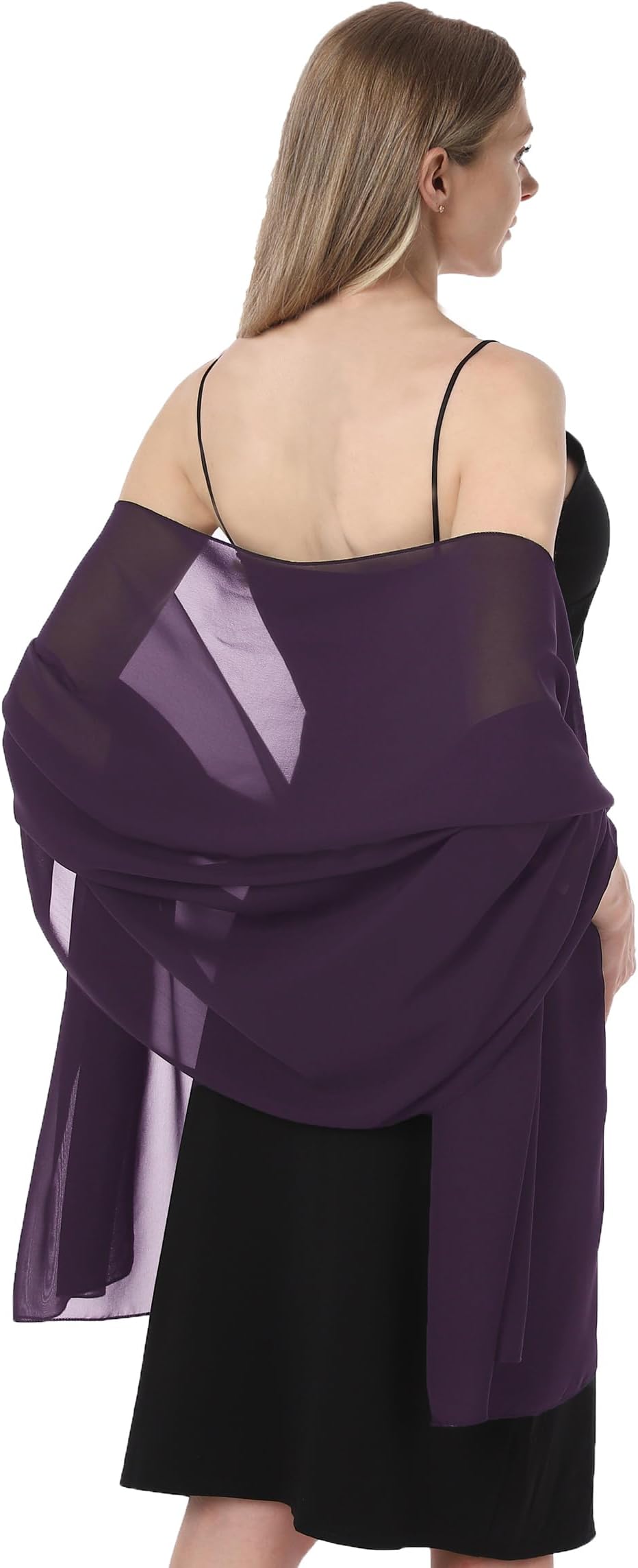 Chiffon Shawls and Wraps for Evening Dresses Women Elegant Soft Scarf Bridal Scarve Wedding Stole