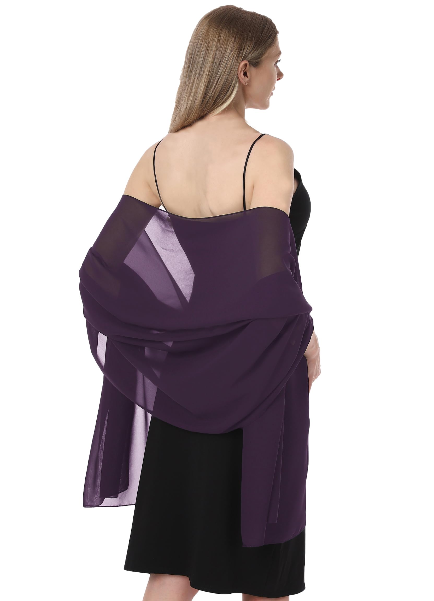 womens Chiffon-shawl001 Pashmina Shawl