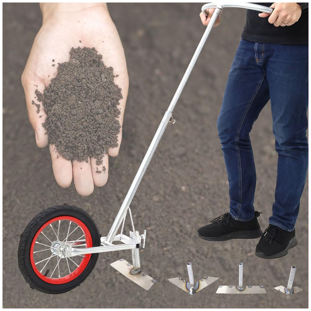 Amazon | SUGGEST 手押し 耕うん 刃3種 伸縮式 家庭用 幅45×全長120