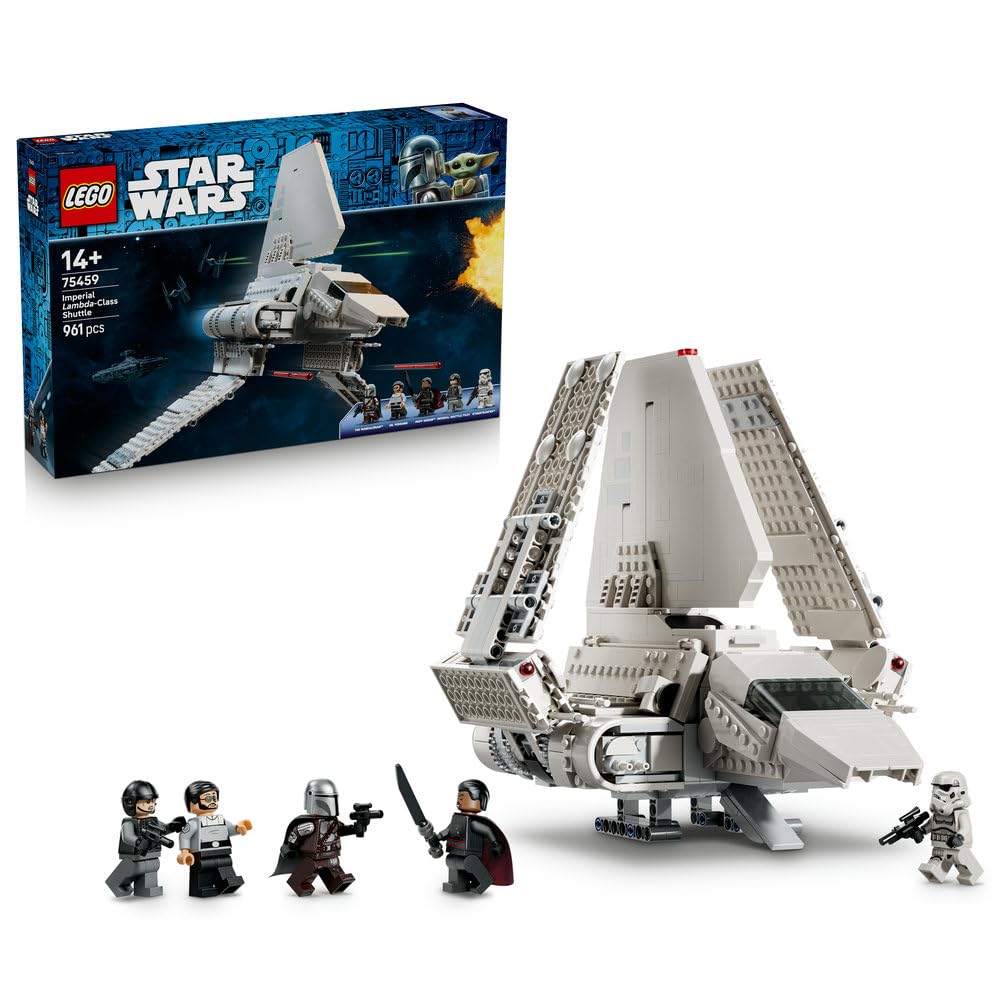 LEGO Star Wars Imperialny prom typu Lambda 75459 | Statek kosmiczny, z Gwiezdnych Wojen, prezent dla fana Star Wars 14+, klocki konstrukcyjne dla nastolatków, 961 elementów