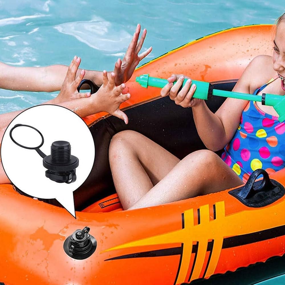 2 Stück Luftventilkappen Für Schlauchboot - Wasserdichte PVC-Deckel Für Kajak, Kanu, SUP