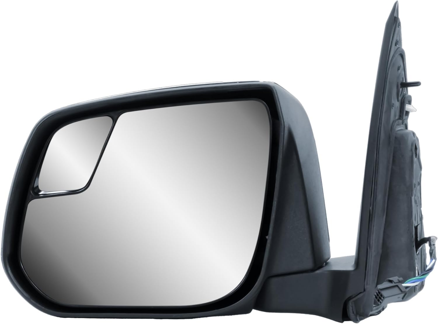 Driver Left Side Door Mirror Power Heated Manual Folding with Chrome Back Cover for Chevrolet Colorado GMC Canyon from 2017 to 2022