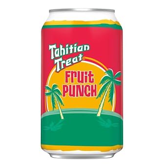 Vending 2 U Tahitian Treat Fruit Punch Soda 12oz Cans, 18 Units