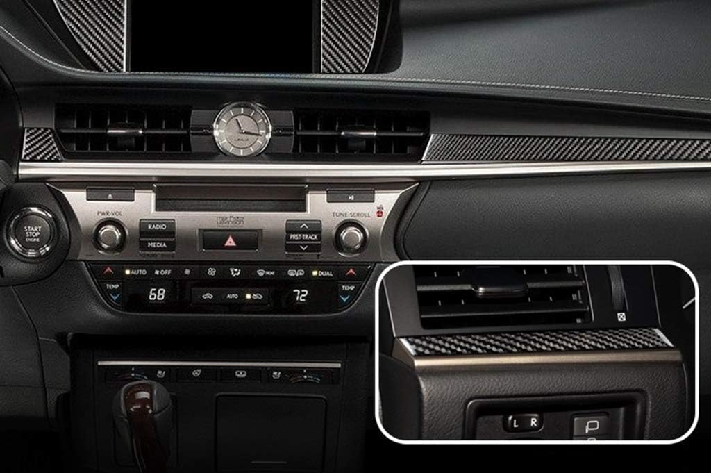 New Carbon Fiber Dashboard Trims Compatible with Lexus ES 2012-2017 ES250 ES350 (One Set)