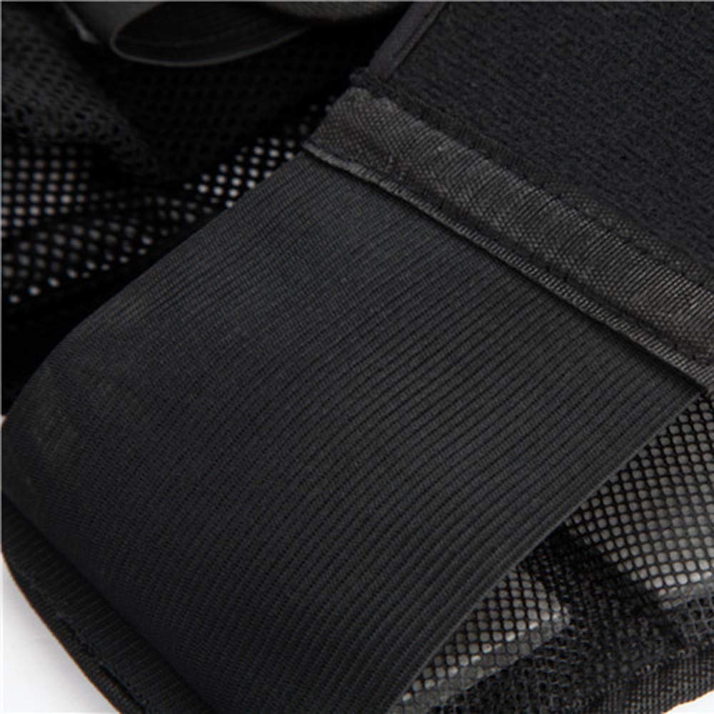 PLOT Motorrad Rüstung Jacke Motocross Mountain Fahrrad Protektoren Jacke Body Protector Schutzkleidung Schutzjacke (L, Schwarz-1)