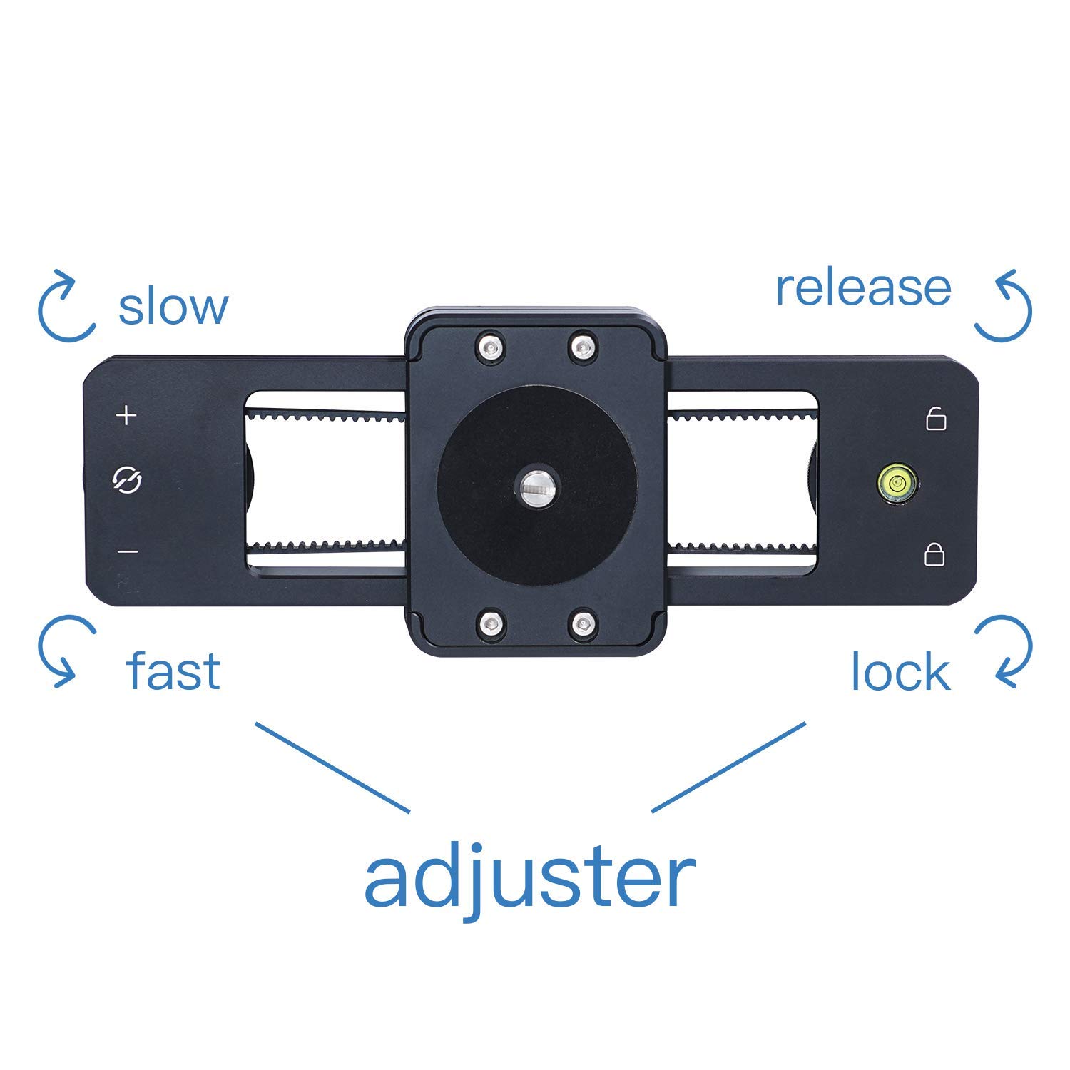 Mini Rail Curseur Glissière Portable pour Caméra 9 "/ 23cm Amortissement Hydraulique pour DSLR Caméra Vidéo Vlog Téléphone GoPro - par YC Onion