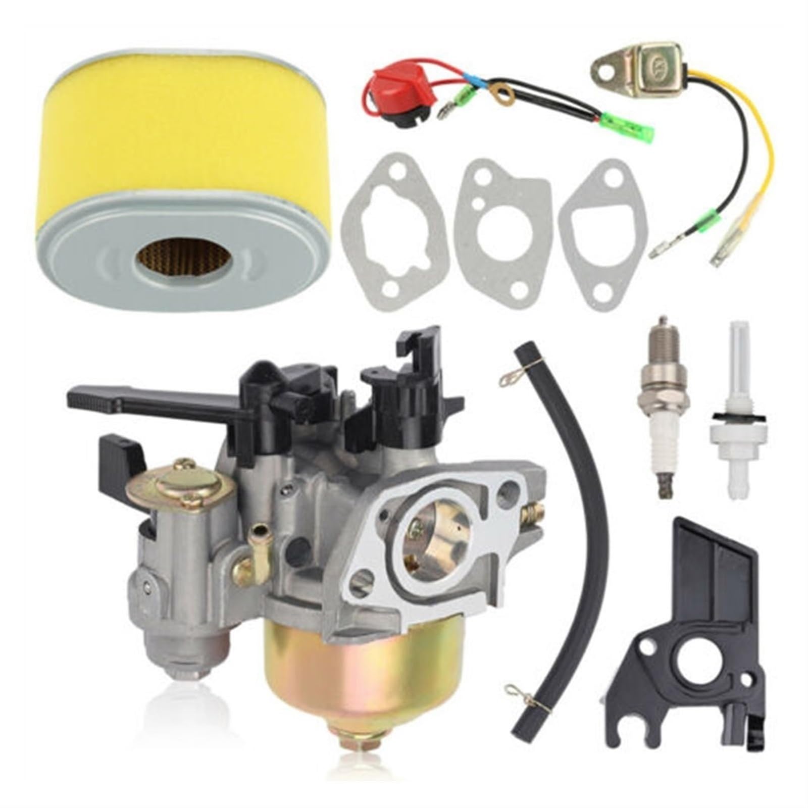 Kit de filtro carburador GX120 GX160 5.5hp GX200 6.5HP 168F para motores accesorios para cortacésped