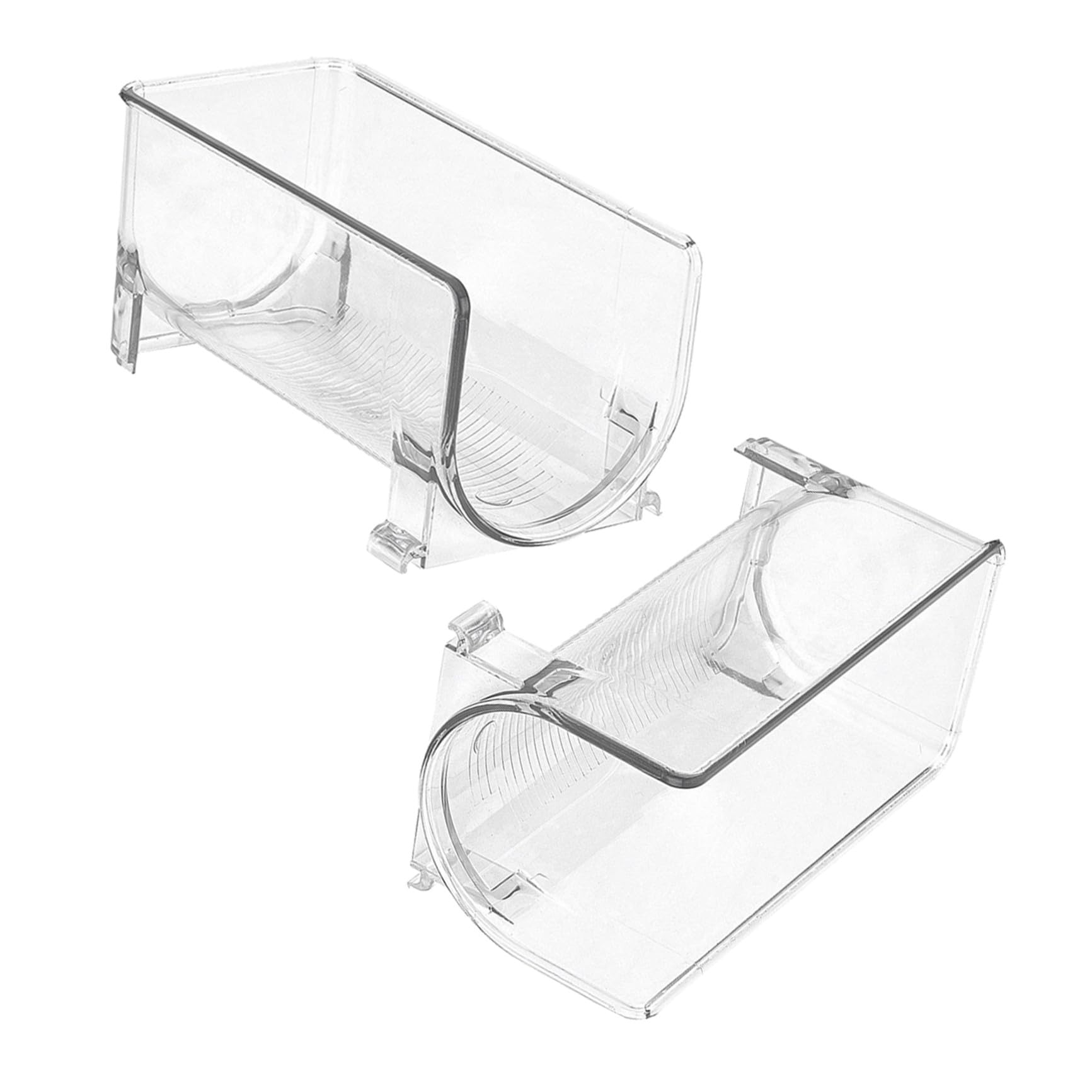 Étagère élégante et compacte en PET transparent pour bouteilles de vin