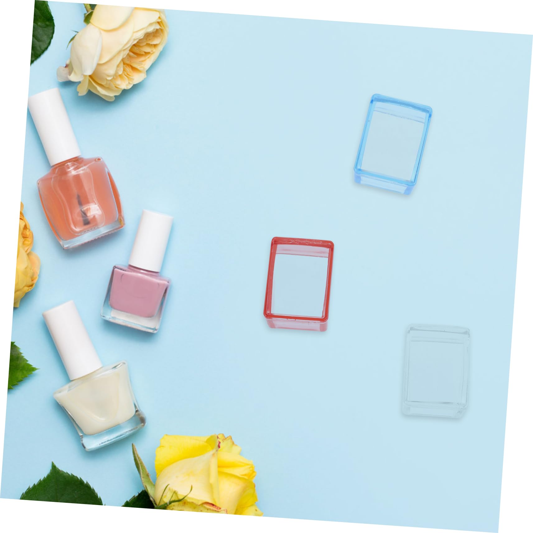 FOMIYES 15 Juegos De Estampado De Uñas Transparente Estampador Transparente Para Uñas Arte Para Uñas DIY Estampadores De Uñas Kit De Esmalte De Uñas De Gel Manicura De Uñas Francesa