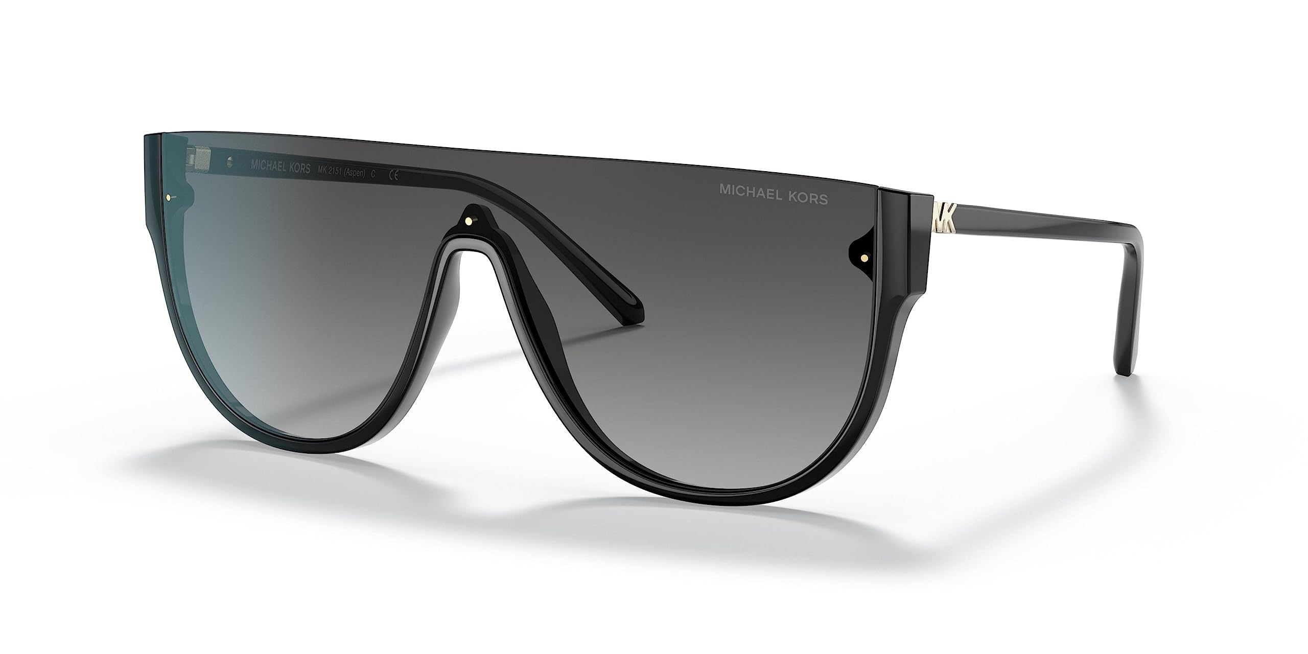 Michael Kors Woman Sunglasses Bio Black Frame, Grey Gradient Lenses, 0MM