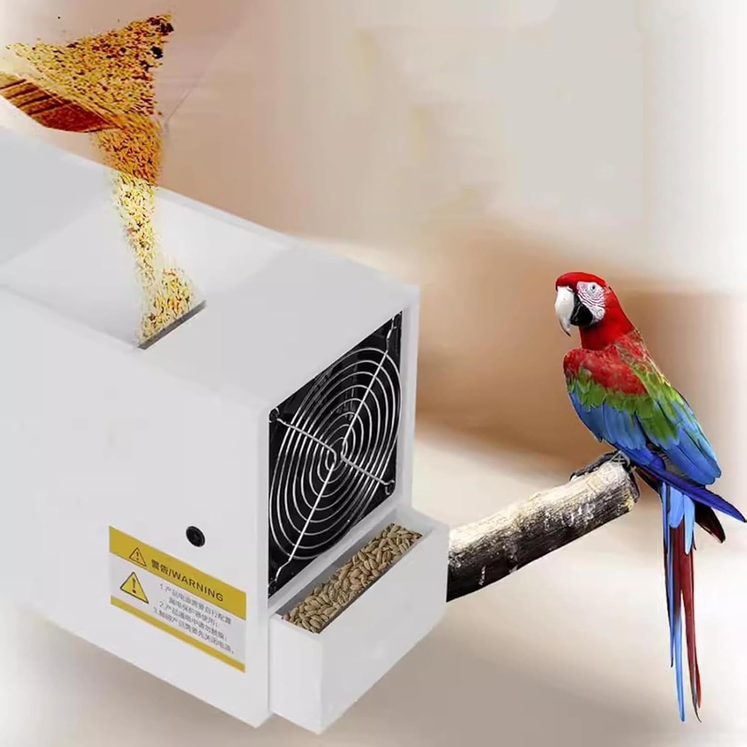 Vogelfutter-schalenspalter, Getreidereinigungsmaschine, Saatgutreiniger Mit 2 Schubladen Und Einstellbarer Geschwindigkeit, Vergrößerter Einfüllöffnung Für Hirse, Melonenkerne, Reis Und Bohnen,