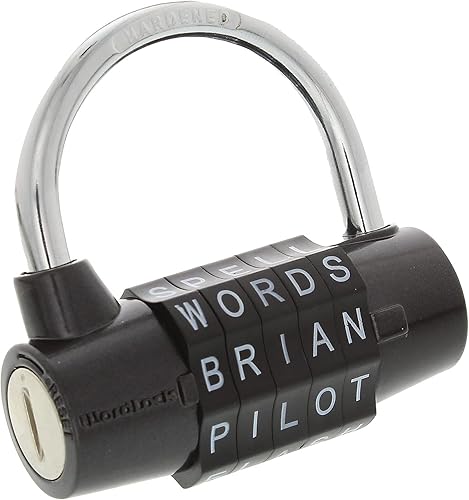Candado Wordlock con combinación de 5 letras PL-003-SL