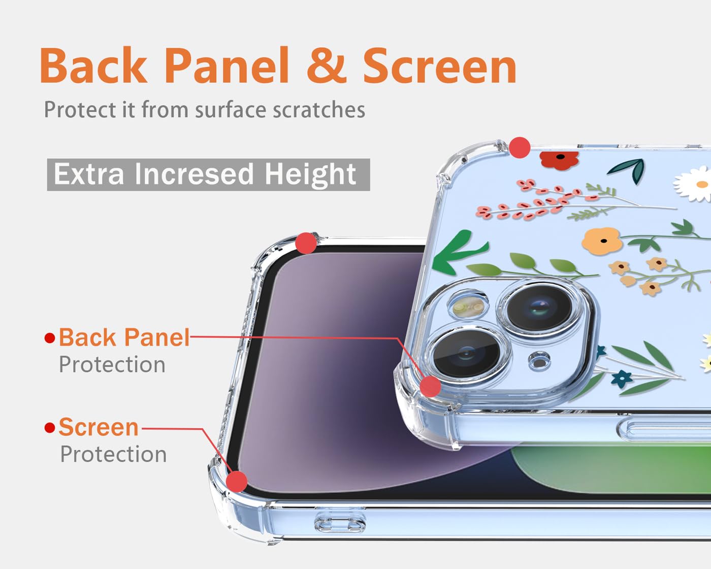 Custodia YUXING Per Motorola Moto Edge 60 Pro – Trasparente Con 2 Vetri Temperati E Angoli Rinforzati - 3