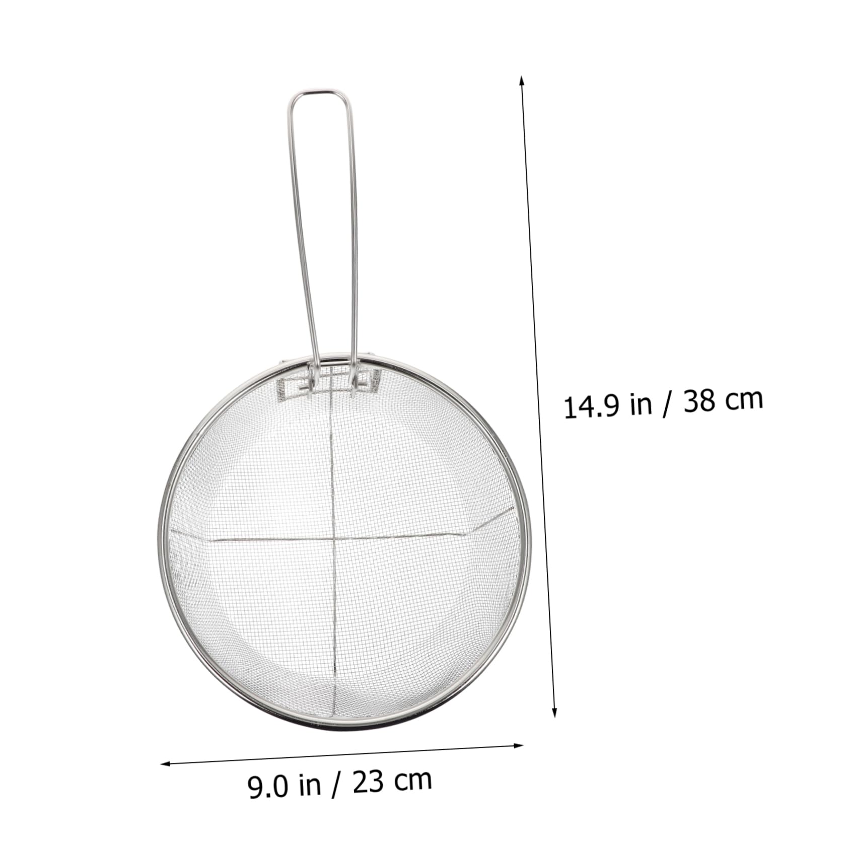 Happyyami Frying Wire Basket for Dutch Oven 23cm Round Food Safe Stainless Steel Easy to Cle