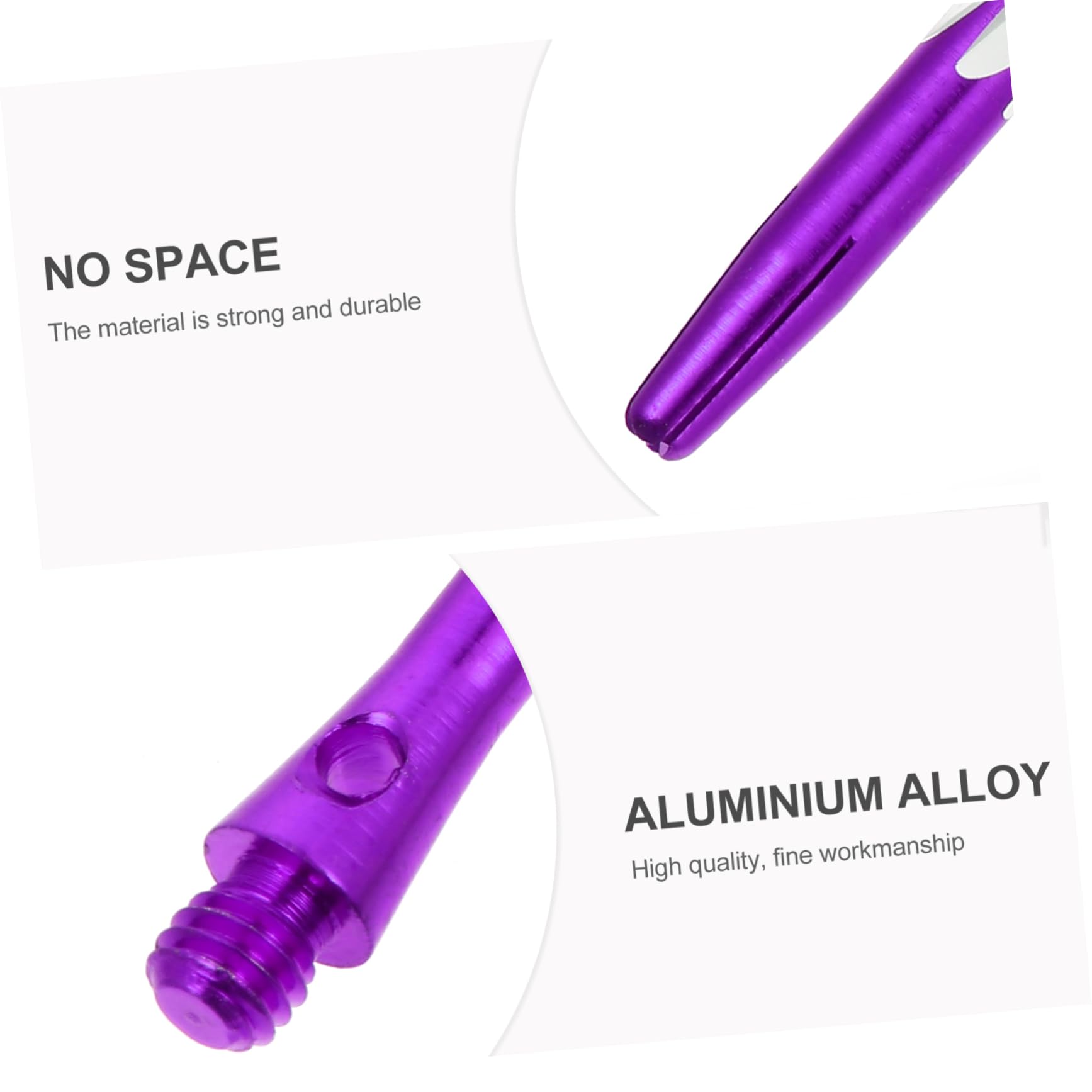 Parliky Shafts and Accessories 5pcs Metal Shafts 2ba Thread Stems Aluminum Alloy Standard Rods for Flights