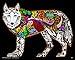 Wolf - 16x20 Fuzzy Velvet Inner Nature Coloring Poster