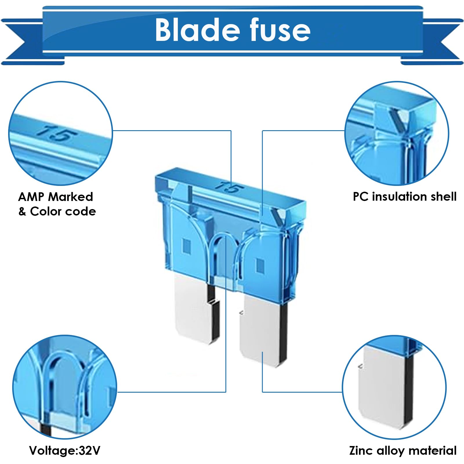 Kit surtido de fusibles de coche de 1212 piezas con extractor de fusibles y probador de circuito, kit de fusibles estándar y mini y fusible automotriz en forma de caja de perfil alto/STD para