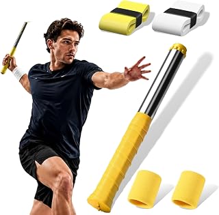 Adjustable Badminton Swing Trainer with Magnetic Sound Feedback, Indoor Badminton Rebound Trainer for Wrist Strength and Smash Technique, Portable Badminton Machine Equipment for Beginners