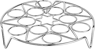 Egg Steamer Rack, 304 Stainless Steel 13 Holes Egg Rack Steamer Trivet Basket Stand Stackable Trays for Instant Pot Accessories and Pressure Cooker Accessories