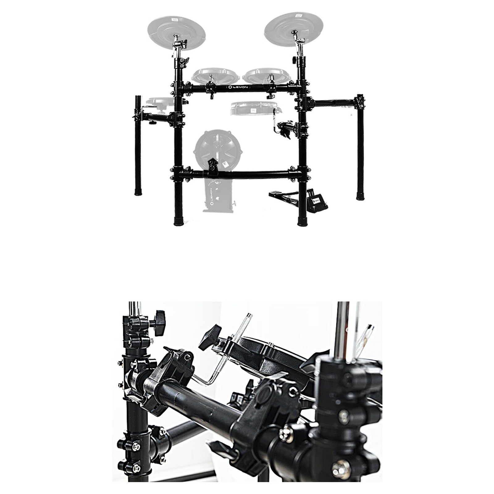 Batteria Elettronica Con Pelle Completamente Mesh E Charleston Indipendenti, Batteria Elettronica Professionale A 5 Tamburi E 4 Piatti Per Adulti
