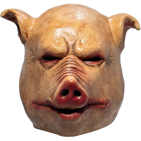 CAFELE Scary Animal Latex Pig Mask for Halloween Costume